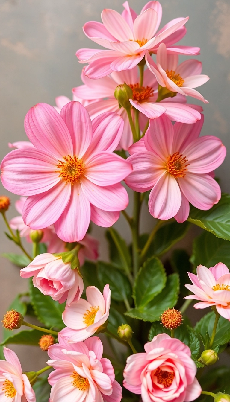 pink flowers
